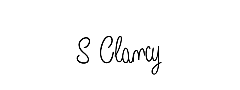 Create a beautiful signature design for name S Clancy. With this signature (Angelique-Rose-font-FFP) fonts, you can make a handwritten signature for free. S Clancy signature style 5 images and pictures png