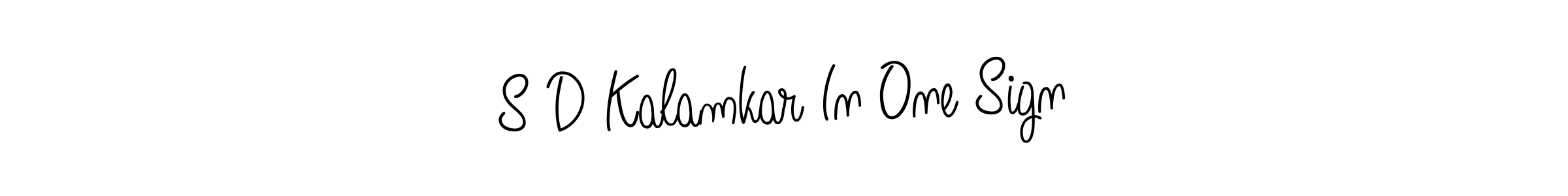 Use a signature maker to create a handwritten signature online. With this signature software, you can design (Angelique-Rose-font-FFP) your own signature for name S D Kalamkar In One Sign. S D Kalamkar In One Sign signature style 5 images and pictures png