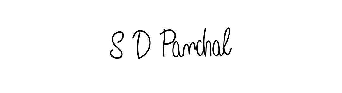 Make a beautiful signature design for name S D Panchal. With this signature (Angelique-Rose-font-FFP) style, you can create a handwritten signature for free. S D Panchal signature style 5 images and pictures png