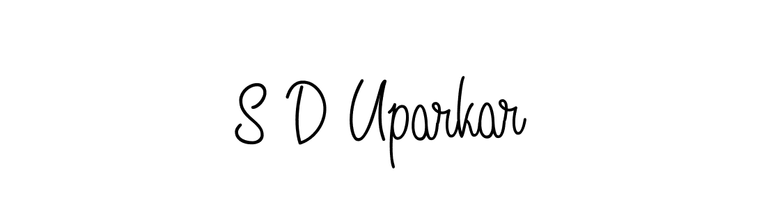 Design your own signature with our free online signature maker. With this signature software, you can create a handwritten (Angelique-Rose-font-FFP) signature for name S D Uparkar. S D Uparkar signature style 5 images and pictures png