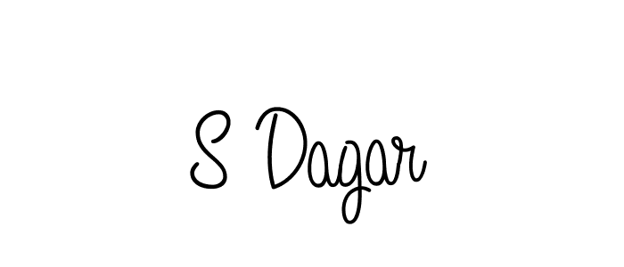 Use a signature maker to create a handwritten signature online. With this signature software, you can design (Angelique-Rose-font-FFP) your own signature for name S Dagar. S Dagar signature style 5 images and pictures png