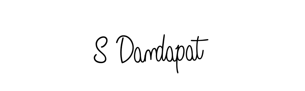 How to make S Dandapat name signature. Use Angelique-Rose-font-FFP style for creating short signs online. This is the latest handwritten sign. S Dandapat signature style 5 images and pictures png