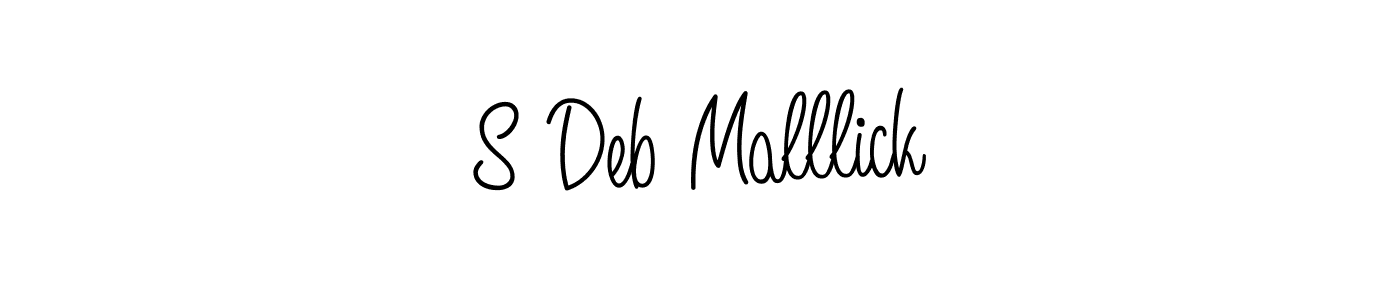 Also You can easily find your signature by using the search form. We will create S Deb Malllick name handwritten signature images for you free of cost using Angelique-Rose-font-FFP sign style. S Deb Malllick signature style 5 images and pictures png