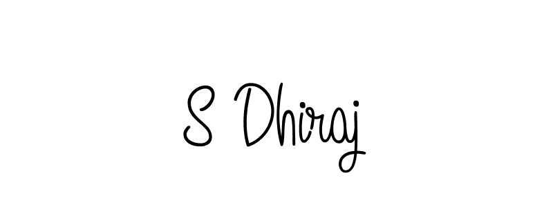Use a signature maker to create a handwritten signature online. With this signature software, you can design (Angelique-Rose-font-FFP) your own signature for name S Dhiraj. S Dhiraj signature style 5 images and pictures png