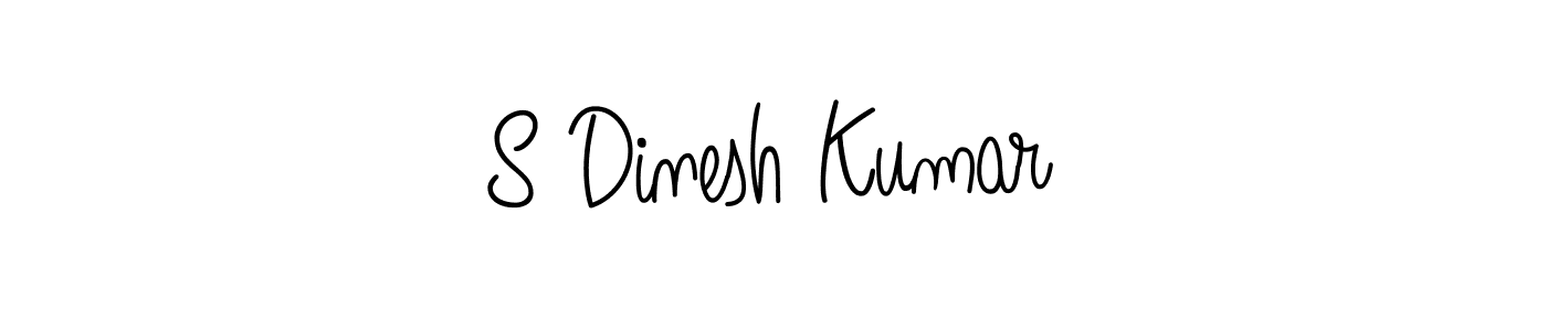 Similarly Angelique-Rose-font-FFP is the best handwritten signature design. Signature creator online .You can use it as an online autograph creator for name S Dinesh Kumar. S Dinesh Kumar signature style 5 images and pictures png