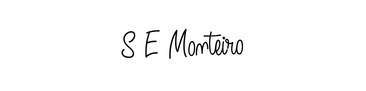 How to make S E Monteiro signature? Angelique-Rose-font-FFP is a professional autograph style. Create handwritten signature for S E Monteiro name. S E Monteiro signature style 5 images and pictures png