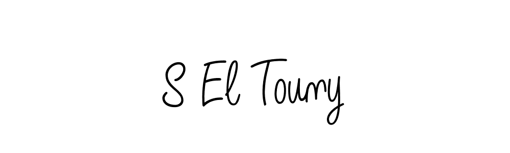 How to Draw S El Touny signature style? Angelique-Rose-font-FFP is a latest design signature styles for name S El Touny. S El Touny signature style 5 images and pictures png