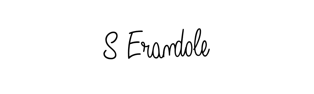 if you are searching for the best signature style for your name S Erandole. so please give up your signature search. here we have designed multiple signature styles  using Angelique-Rose-font-FFP. S Erandole signature style 5 images and pictures png