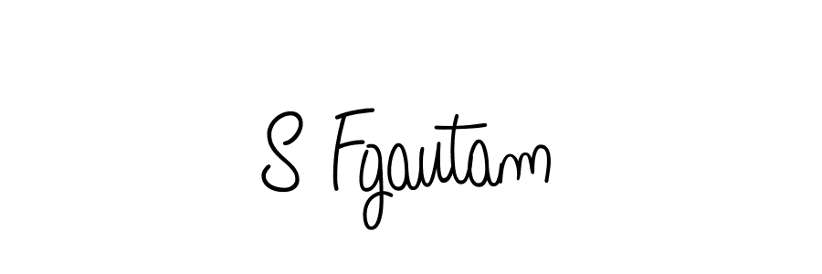 S Fgautam stylish signature style. Best Handwritten Sign (Angelique-Rose-font-FFP) for my name. Handwritten Signature Collection Ideas for my name S Fgautam. S Fgautam signature style 5 images and pictures png