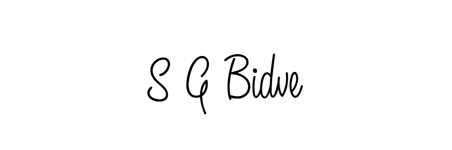 Make a beautiful signature design for name S G Bidve. Use this online signature maker to create a handwritten signature for free. S G Bidve signature style 5 images and pictures png