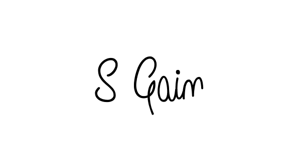 Design your own signature with our free online signature maker. With this signature software, you can create a handwritten (Angelique-Rose-font-FFP) signature for name S Gain. S Gain signature style 5 images and pictures png