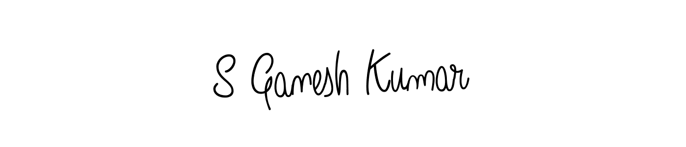 Similarly Angelique-Rose-font-FFP is the best handwritten signature design. Signature creator online .You can use it as an online autograph creator for name S Ganesh Kumar. S Ganesh Kumar signature style 5 images and pictures png