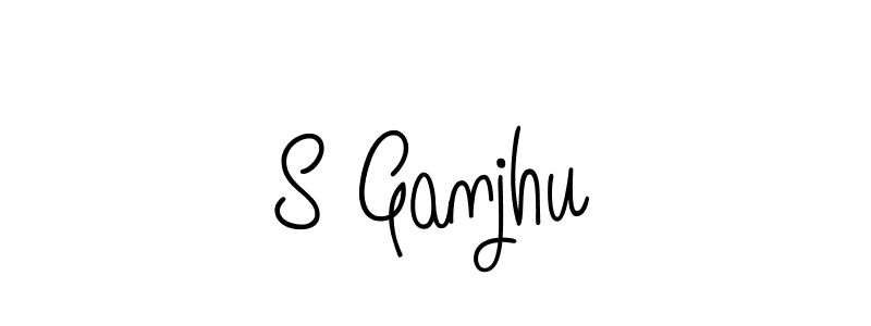 Make a beautiful signature design for name S Ganjhu. With this signature (Angelique-Rose-font-FFP) style, you can create a handwritten signature for free. S Ganjhu signature style 5 images and pictures png