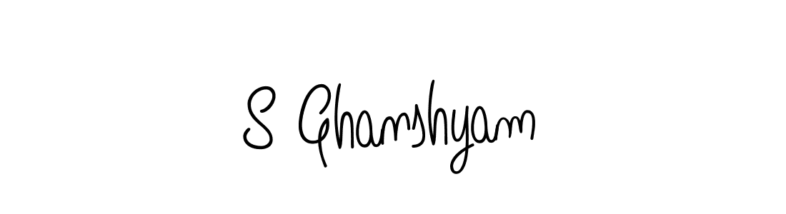 Also we have S Ghanshyam name is the best signature style. Create professional handwritten signature collection using Angelique-Rose-font-FFP autograph style. S Ghanshyam signature style 5 images and pictures png