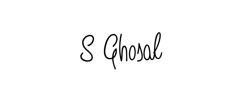 The best way (Angelique-Rose-font-FFP) to make a short signature is to pick only two or three words in your name. The name S Ghosal include a total of six letters. For converting this name. S Ghosal signature style 5 images and pictures png