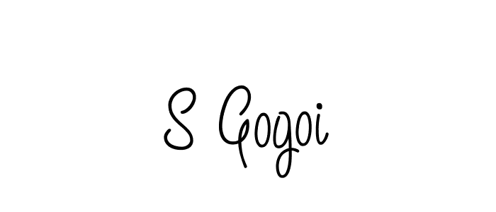 Create a beautiful signature design for name S Gogoi. With this signature (Angelique-Rose-font-FFP) fonts, you can make a handwritten signature for free. S Gogoi signature style 5 images and pictures png