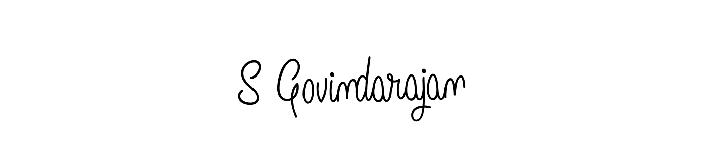 Use a signature maker to create a handwritten signature online. With this signature software, you can design (Angelique-Rose-font-FFP) your own signature for name S Govindarajan. S Govindarajan signature style 5 images and pictures png