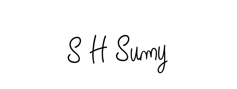 Make a beautiful signature design for name S H Sumy. Use this online signature maker to create a handwritten signature for free. S H Sumy signature style 5 images and pictures png