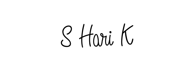 You can use this online signature creator to create a handwritten signature for the name S Hari K. This is the best online autograph maker. S Hari K signature style 5 images and pictures png