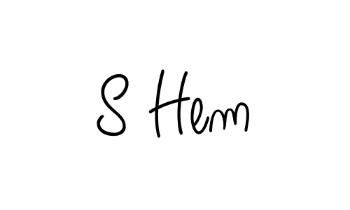 Once you've used our free online signature maker to create your best signature Angelique-Rose-font-FFP style, it's time to enjoy all of the benefits that S Hem name signing documents. S Hem signature style 5 images and pictures png