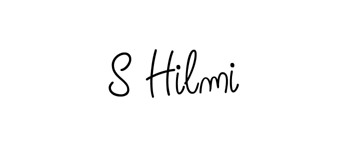 Design your own signature with our free online signature maker. With this signature software, you can create a handwritten (Angelique-Rose-font-FFP) signature for name S Hilmi. S Hilmi signature style 5 images and pictures png
