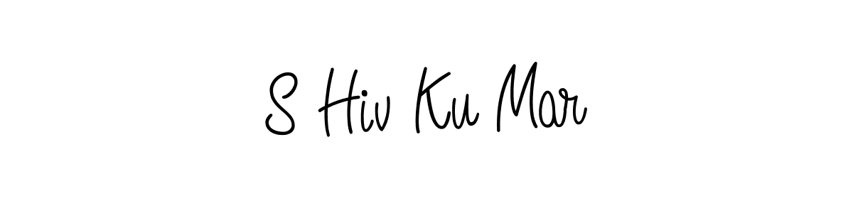 The best way (Angelique-Rose-font-FFP) to make a short signature is to pick only two or three words in your name. The name S Hiv Ku Mar include a total of six letters. For converting this name. S Hiv Ku Mar signature style 5 images and pictures png