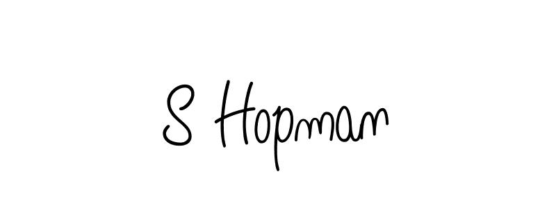 How to make S Hopman name signature. Use Angelique-Rose-font-FFP style for creating short signs online. This is the latest handwritten sign. S Hopman signature style 5 images and pictures png