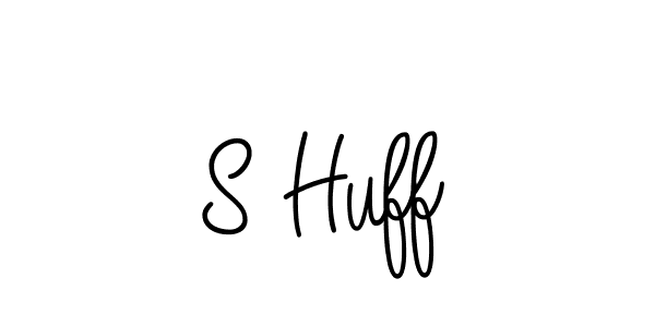 How to make S Huff name signature. Use Angelique-Rose-font-FFP style for creating short signs online. This is the latest handwritten sign. S Huff signature style 5 images and pictures png