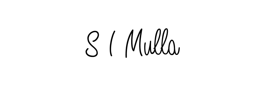 if you are searching for the best signature style for your name S I Mulla. so please give up your signature search. here we have designed multiple signature styles  using Angelique-Rose-font-FFP. S I Mulla signature style 5 images and pictures png