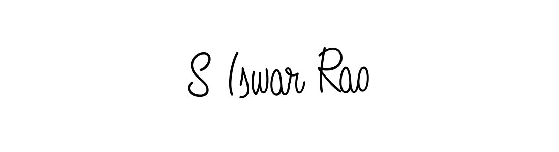 You should practise on your own different ways (Angelique-Rose-font-FFP) to write your name (S Iswar Rao) in signature. don't let someone else do it for you. S Iswar Rao signature style 5 images and pictures png