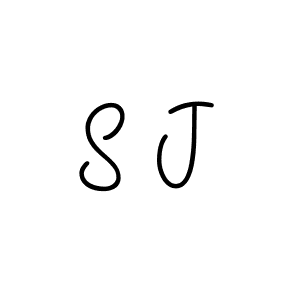 S J stylish signature style. Best Handwritten Sign (Angelique-Rose-font-FFP) for my name. Handwritten Signature Collection Ideas for my name S J. S J signature style 5 images and pictures png