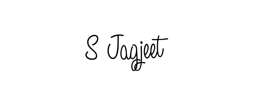 S Jagjeet stylish signature style. Best Handwritten Sign (Angelique-Rose-font-FFP) for my name. Handwritten Signature Collection Ideas for my name S Jagjeet. S Jagjeet signature style 5 images and pictures png