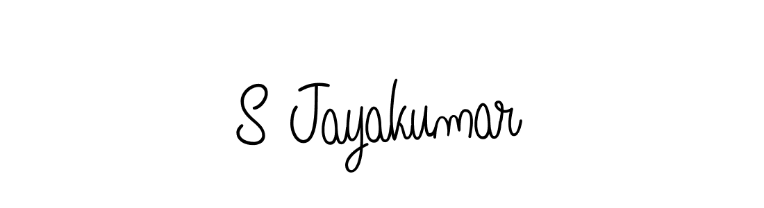 Make a beautiful signature design for name S Jayakumar. With this signature (Angelique-Rose-font-FFP) style, you can create a handwritten signature for free. S Jayakumar signature style 5 images and pictures png