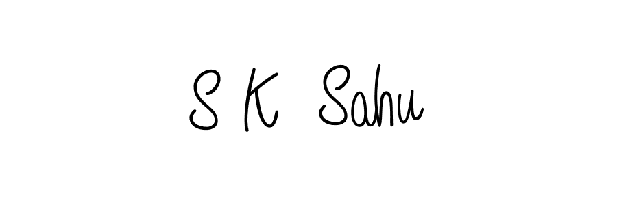 S K  Sahu stylish signature style. Best Handwritten Sign (Angelique-Rose-font-FFP) for my name. Handwritten Signature Collection Ideas for my name S K  Sahu. S K  Sahu signature style 5 images and pictures png