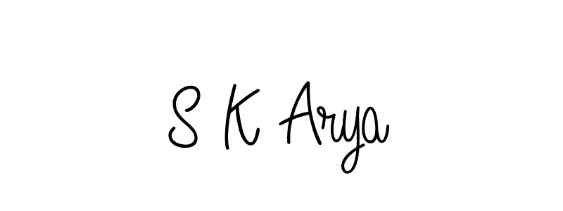 Also we have S K Arya name is the best signature style. Create professional handwritten signature collection using Angelique-Rose-font-FFP autograph style. S K Arya signature style 5 images and pictures png