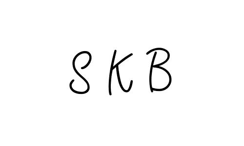 Make a beautiful signature design for name S K B. With this signature (Angelique-Rose-font-FFP) style, you can create a handwritten signature for free. S K B signature style 5 images and pictures png