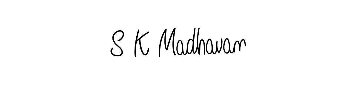 Create a beautiful signature design for name S K Madhavan. With this signature (Angelique-Rose-font-FFP) fonts, you can make a handwritten signature for free. S K Madhavan signature style 5 images and pictures png