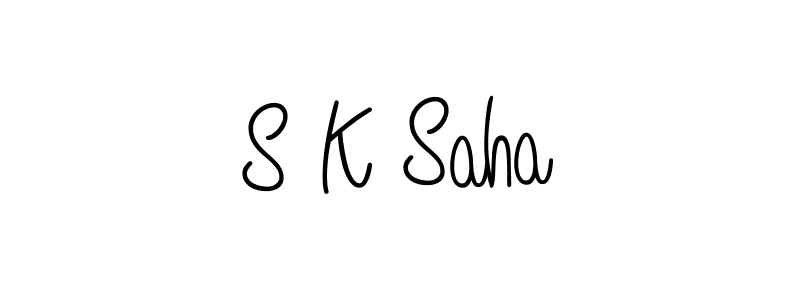 Make a beautiful signature design for name S K Saha. Use this online signature maker to create a handwritten signature for free. S K Saha signature style 5 images and pictures png