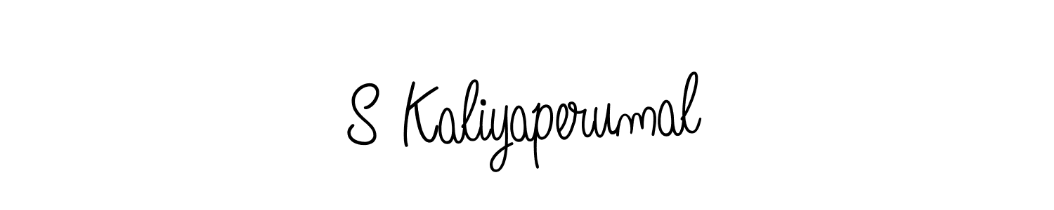 Design your own signature with our free online signature maker. With this signature software, you can create a handwritten (Angelique-Rose-font-FFP) signature for name S Kaliyaperumal. S Kaliyaperumal signature style 5 images and pictures png