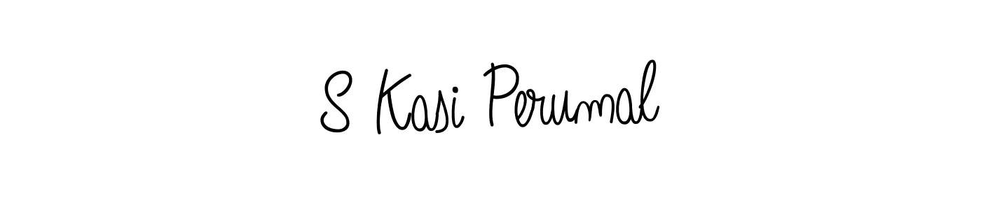 Create a beautiful signature design for name S Kasi Perumal. With this signature (Angelique-Rose-font-FFP) fonts, you can make a handwritten signature for free. S Kasi Perumal signature style 5 images and pictures png