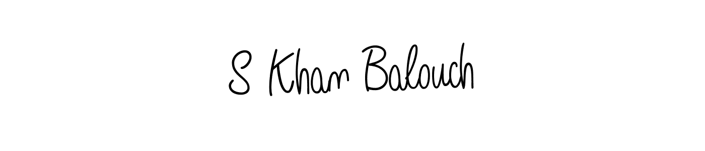S Khan Balouch stylish signature style. Best Handwritten Sign (Angelique-Rose-font-FFP) for my name. Handwritten Signature Collection Ideas for my name S Khan Balouch. S Khan Balouch signature style 5 images and pictures png