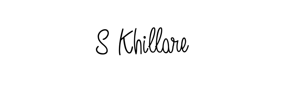 Also You can easily find your signature by using the search form. We will create S Khillare name handwritten signature images for you free of cost using Angelique-Rose-font-FFP sign style. S Khillare signature style 5 images and pictures png