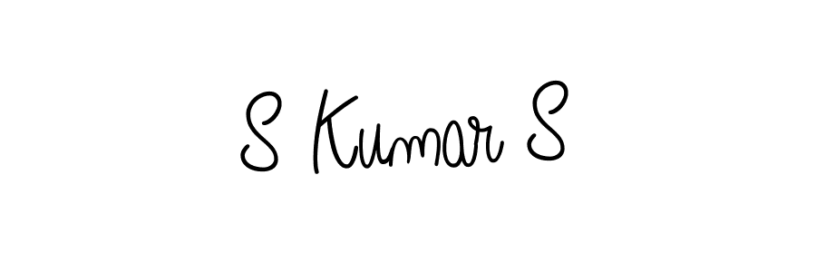 S Kumar S stylish signature style. Best Handwritten Sign (Angelique-Rose-font-FFP) for my name. Handwritten Signature Collection Ideas for my name S Kumar S. S Kumar S signature style 5 images and pictures png
