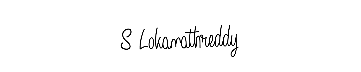 Make a beautiful signature design for name S Lokanathreddy. Use this online signature maker to create a handwritten signature for free. S Lokanathreddy signature style 5 images and pictures png