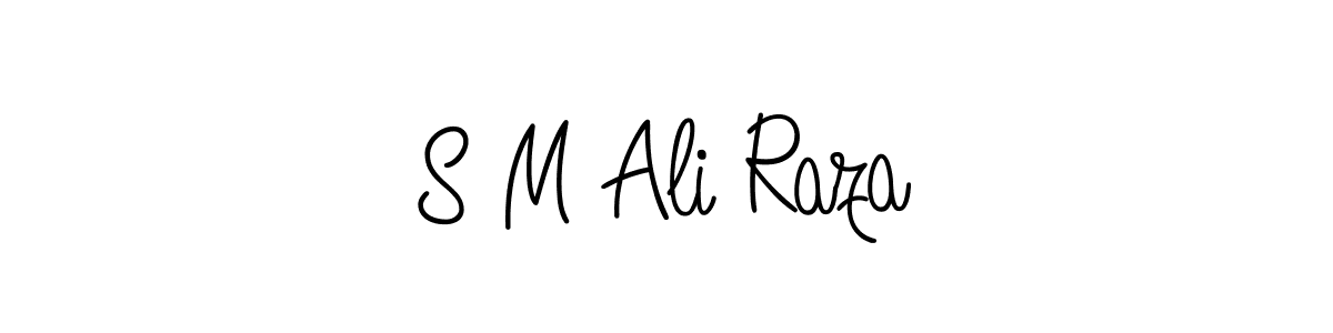 Use a signature maker to create a handwritten signature online. With this signature software, you can design (Angelique-Rose-font-FFP) your own signature for name S M Ali Raza. S M Ali Raza signature style 5 images and pictures png
