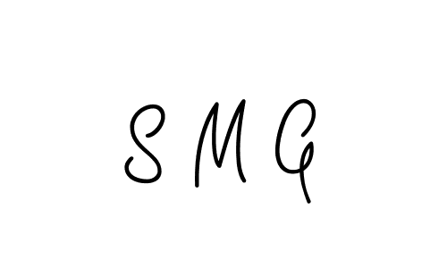 Create a beautiful signature design for name S M G. With this signature (Angelique-Rose-font-FFP) fonts, you can make a handwritten signature for free. S M G signature style 5 images and pictures png