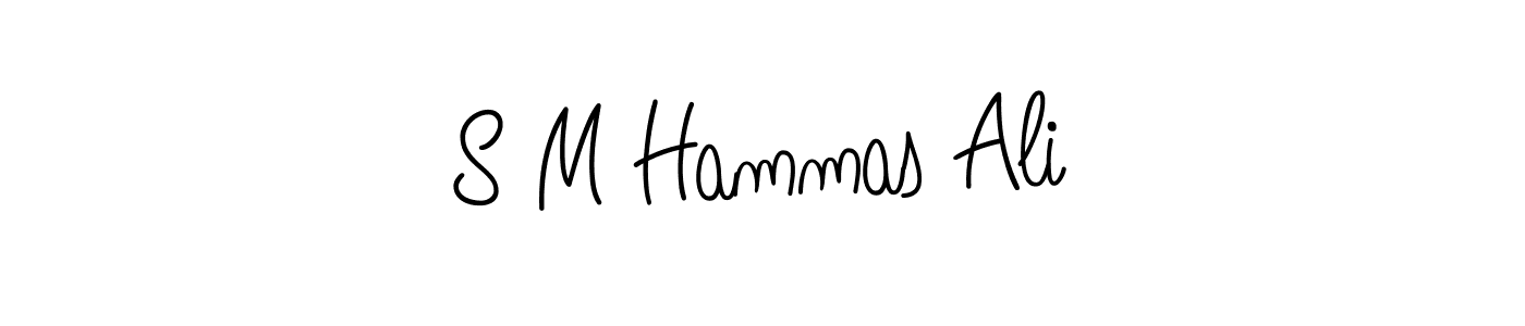 Create a beautiful signature design for name S M Hammas Ali. With this signature (Angelique-Rose-font-FFP) fonts, you can make a handwritten signature for free. S M Hammas Ali signature style 5 images and pictures png