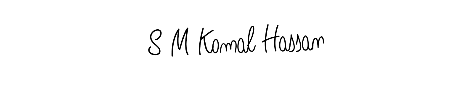 Make a short S M Komal Hassan signature style. Manage your documents anywhere anytime using Angelique-Rose-font-FFP. Create and add eSignatures, submit forms, share and send files easily. S M Komal Hassan signature style 5 images and pictures png