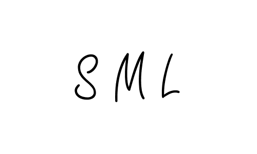 The best way (Angelique-Rose-font-FFP) to make a short signature is to pick only two or three words in your name. The name S M L include a total of six letters. For converting this name. S M L signature style 5 images and pictures png