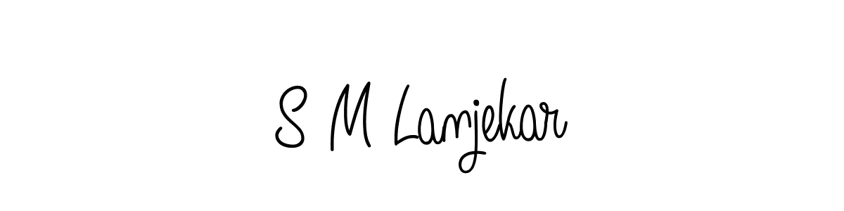 You can use this online signature creator to create a handwritten signature for the name S M Lanjekar. This is the best online autograph maker. S M Lanjekar signature style 5 images and pictures png